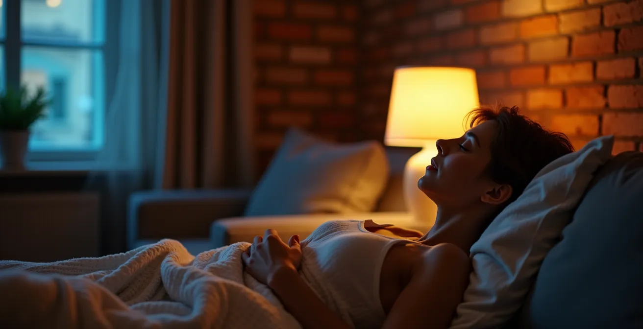 Close-up van warme verlichting die een bakstenen muur accentueert in een Belgisch interieur