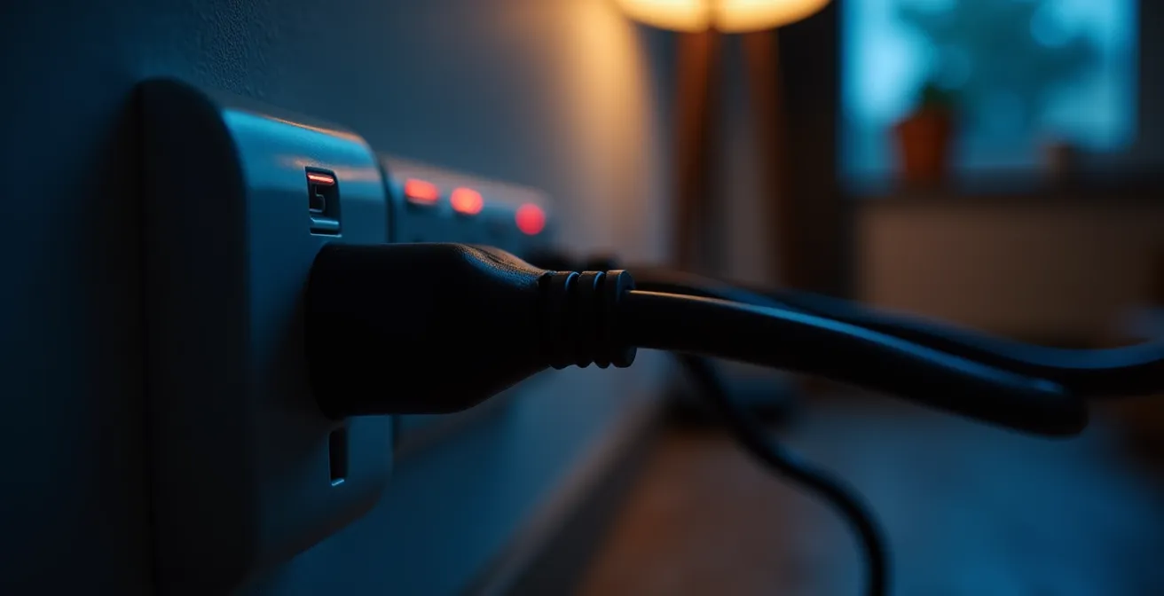 Grafische weergave van nachtelijk sluimerverbruik in Belgische woning