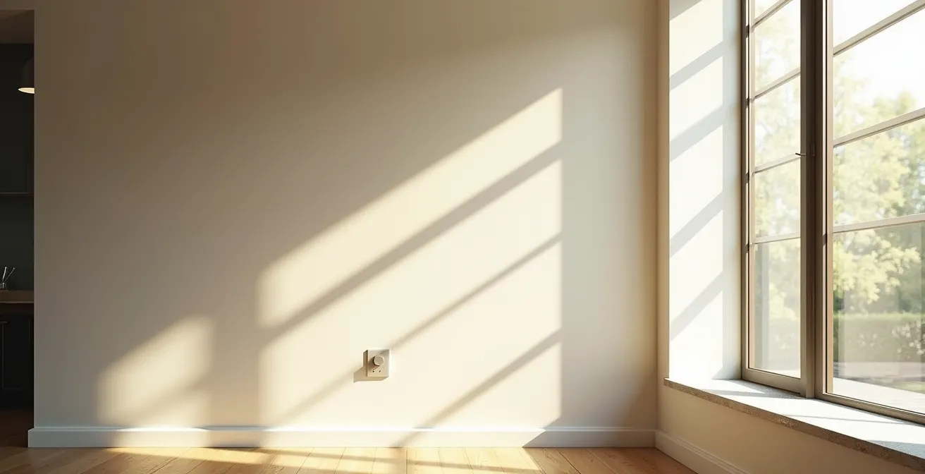 Moderne woning met automatische screens die zonlicht weren