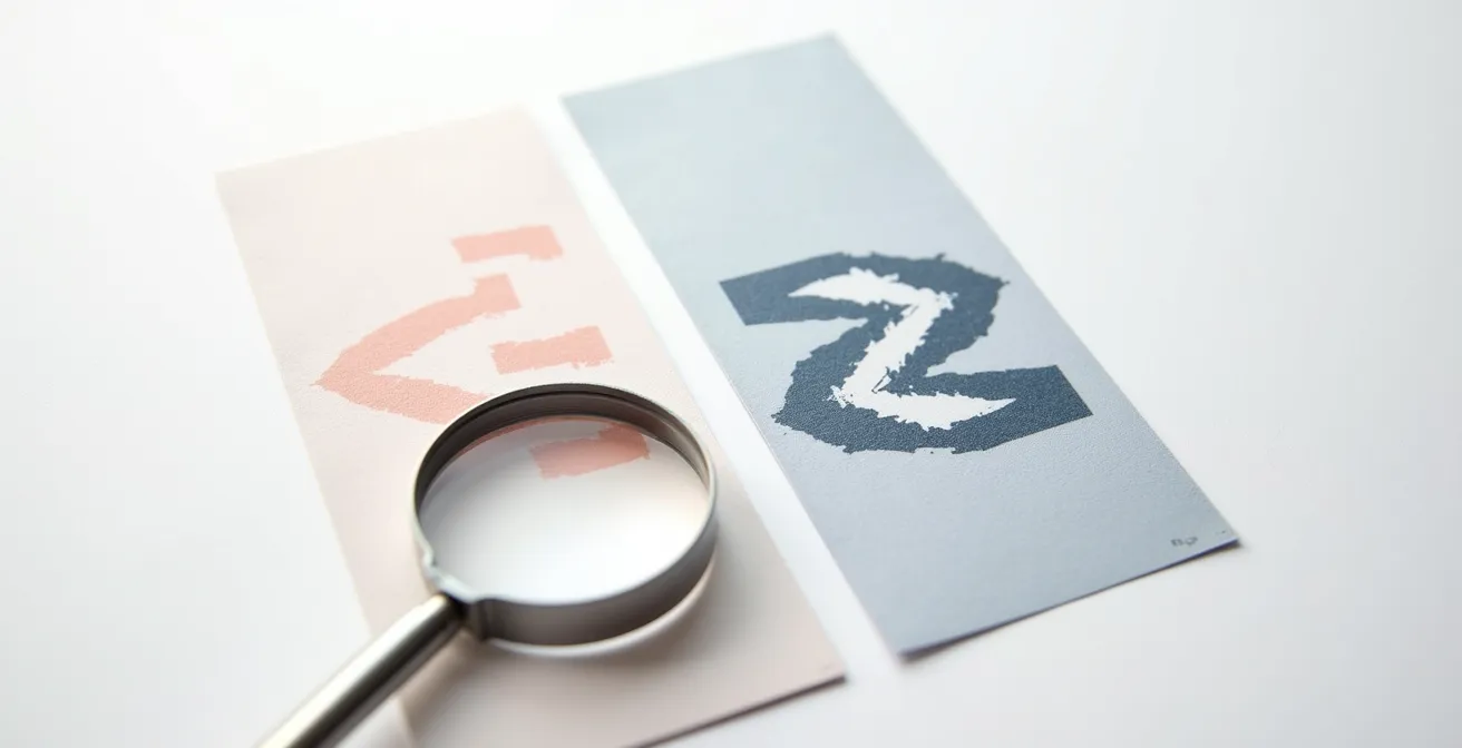 Close-up vergelijking van vectorbestand en pixelbestand voor professioneel drukwerk